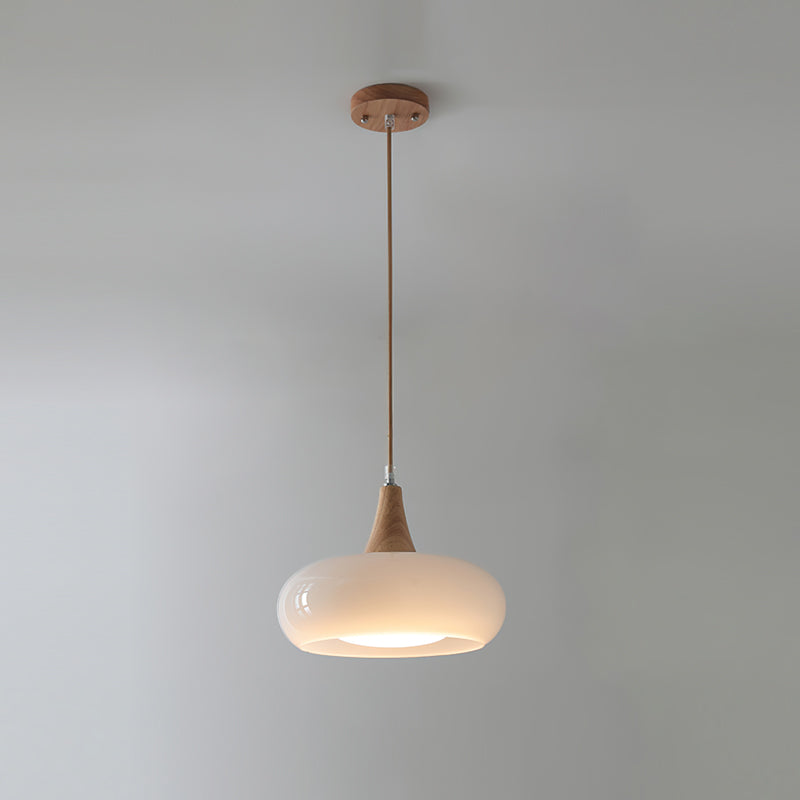 Practical cozy warm colorful glass pendant lamp for home interiors