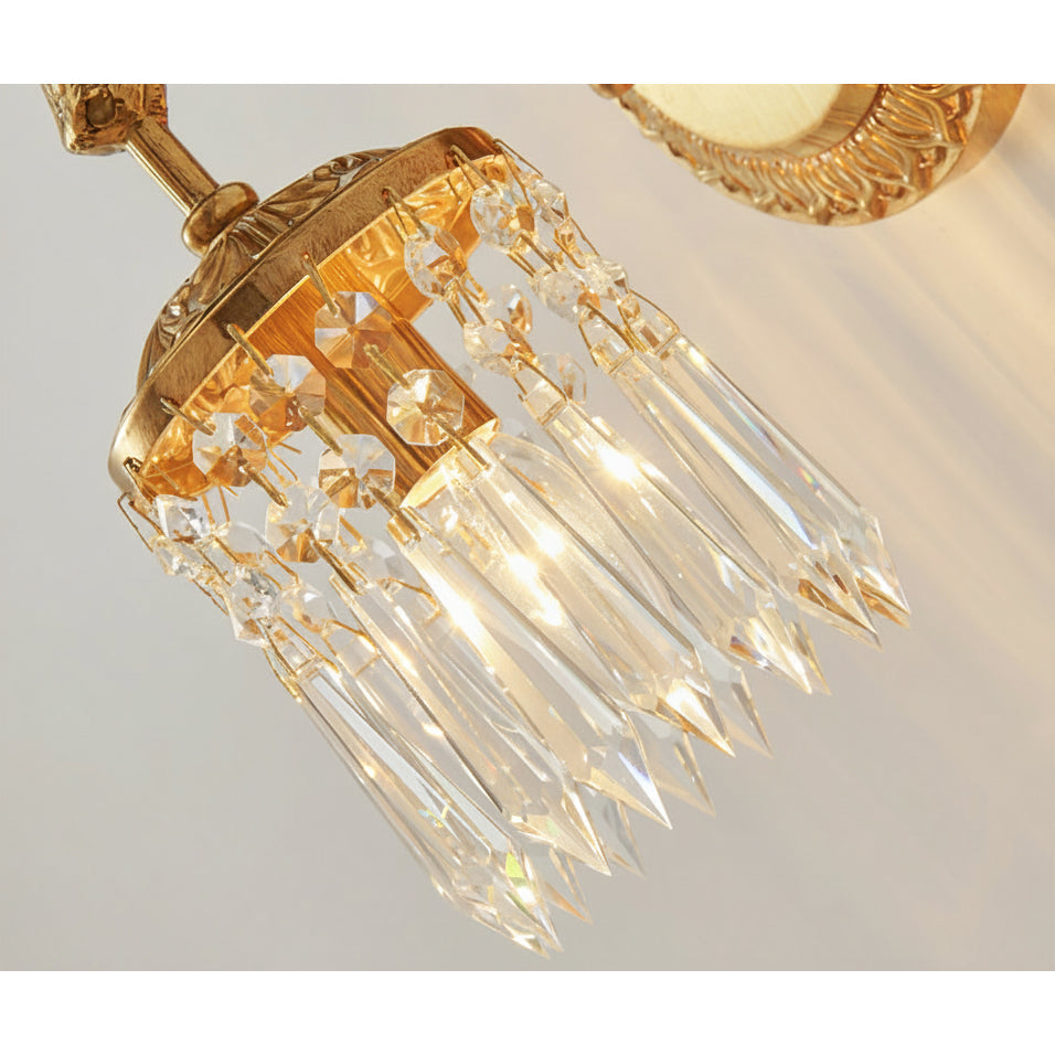 Antler Crystal Wall Lamp
