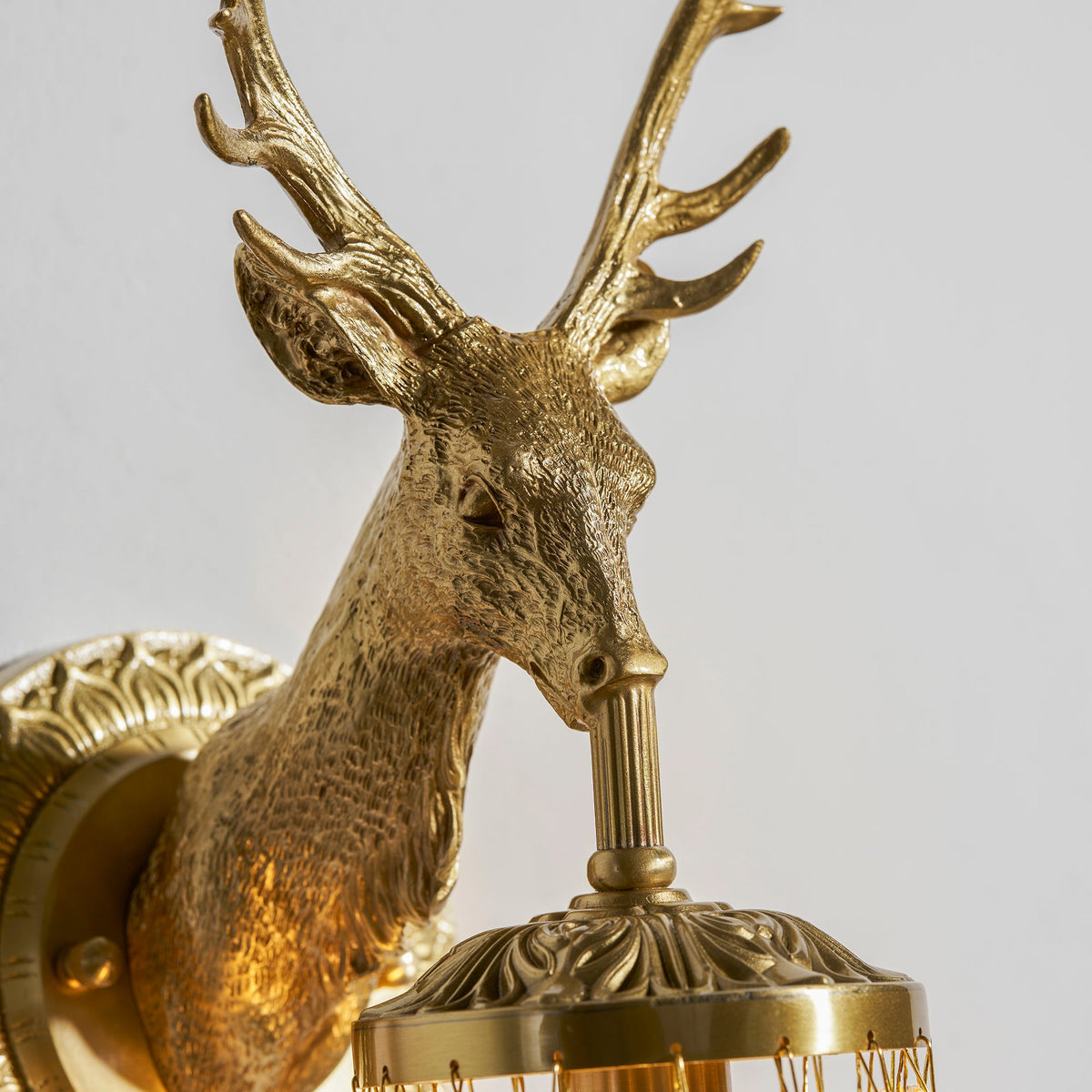 Antler Crystal Wall Lamp