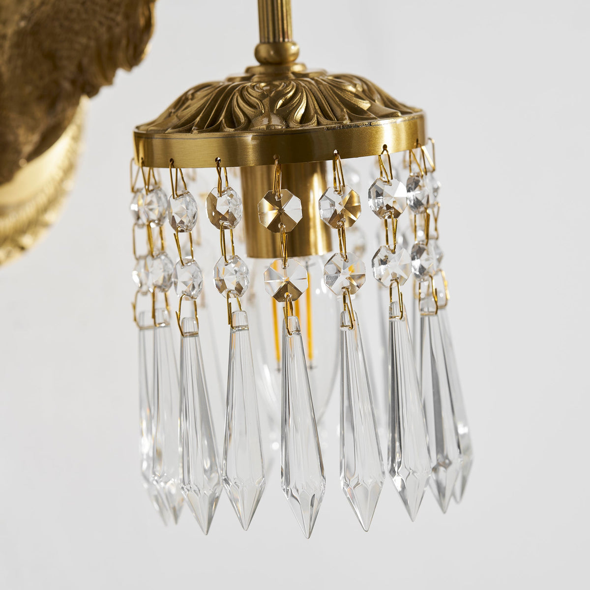 Antler Crystal Wall Lamp