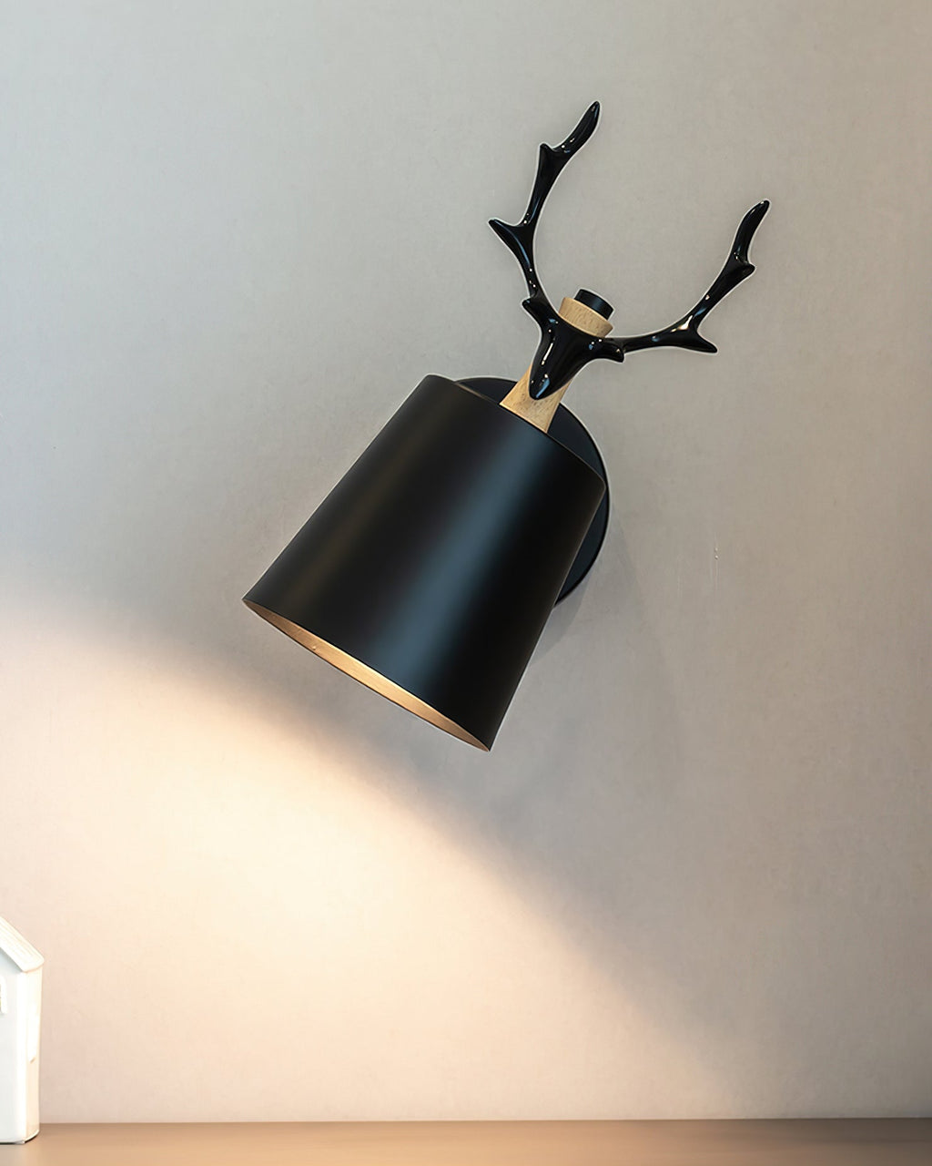 Antler wall sconce