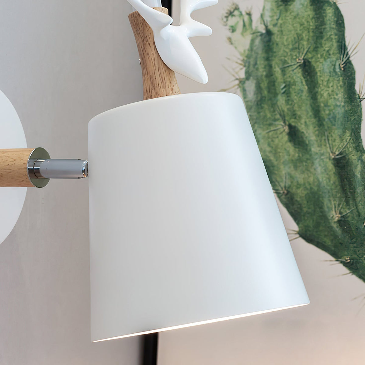 Antler wall sconce