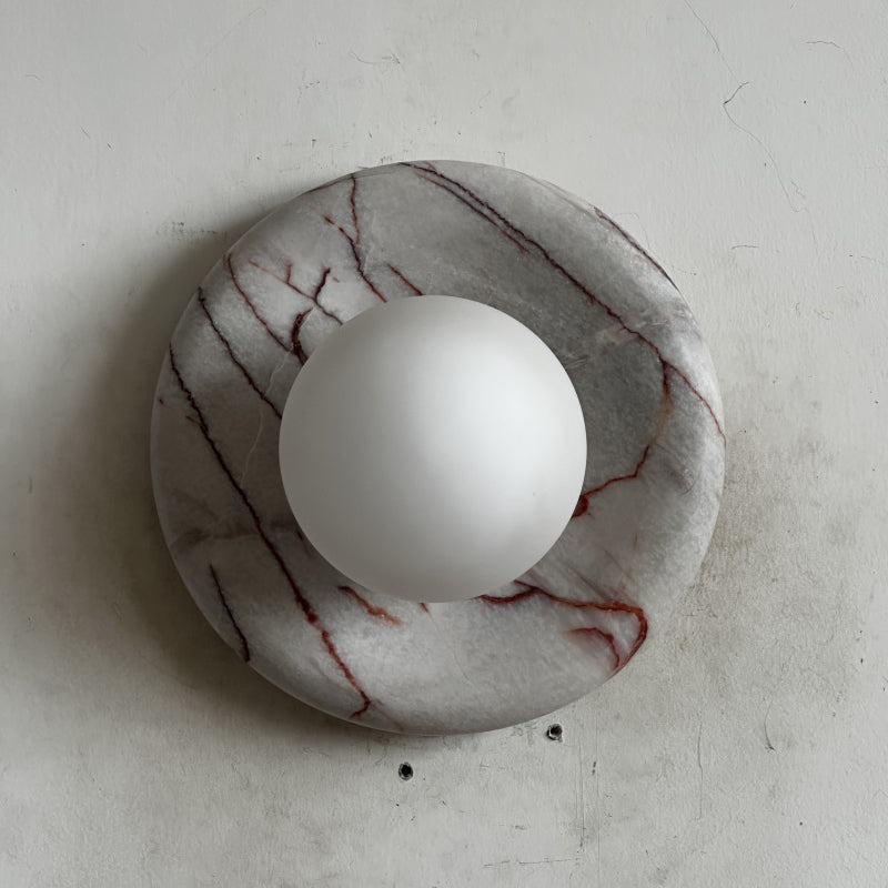 Orli Red Marble Sconce