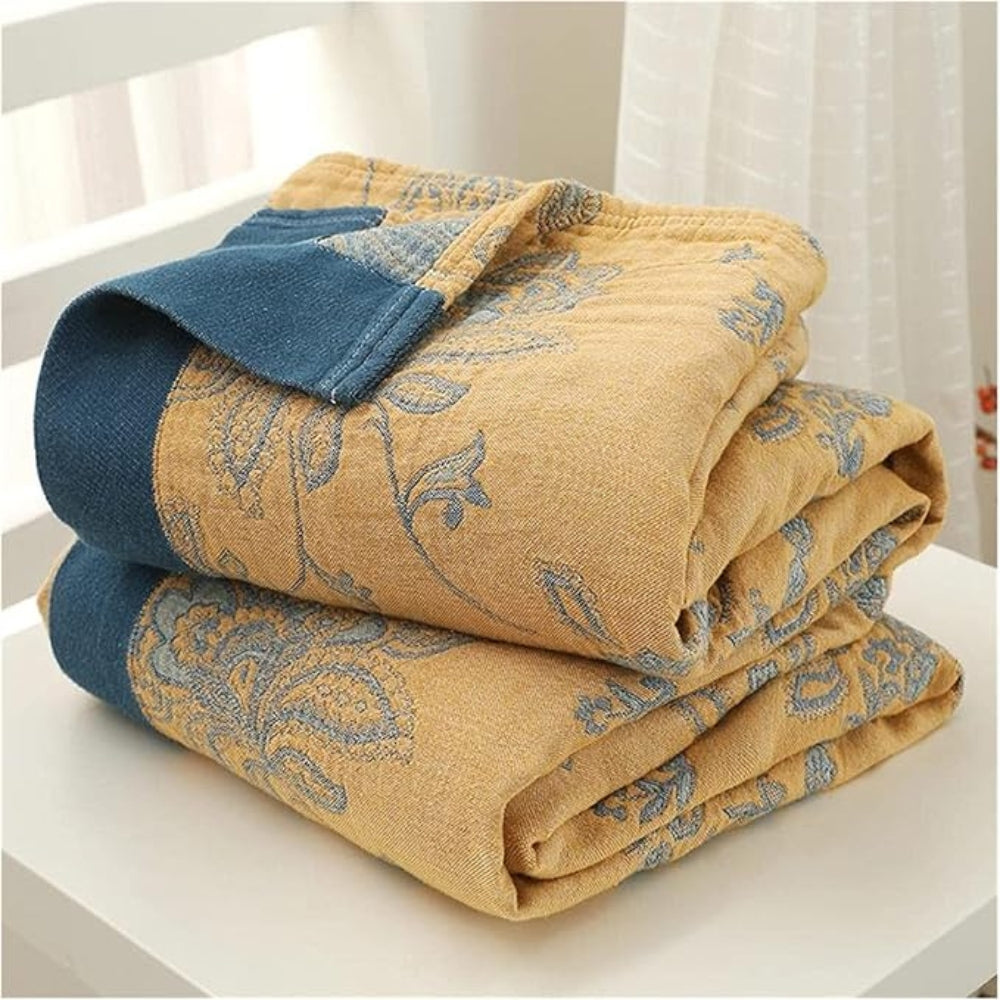Elegant, cozy floral-patterned blanket for all seasons