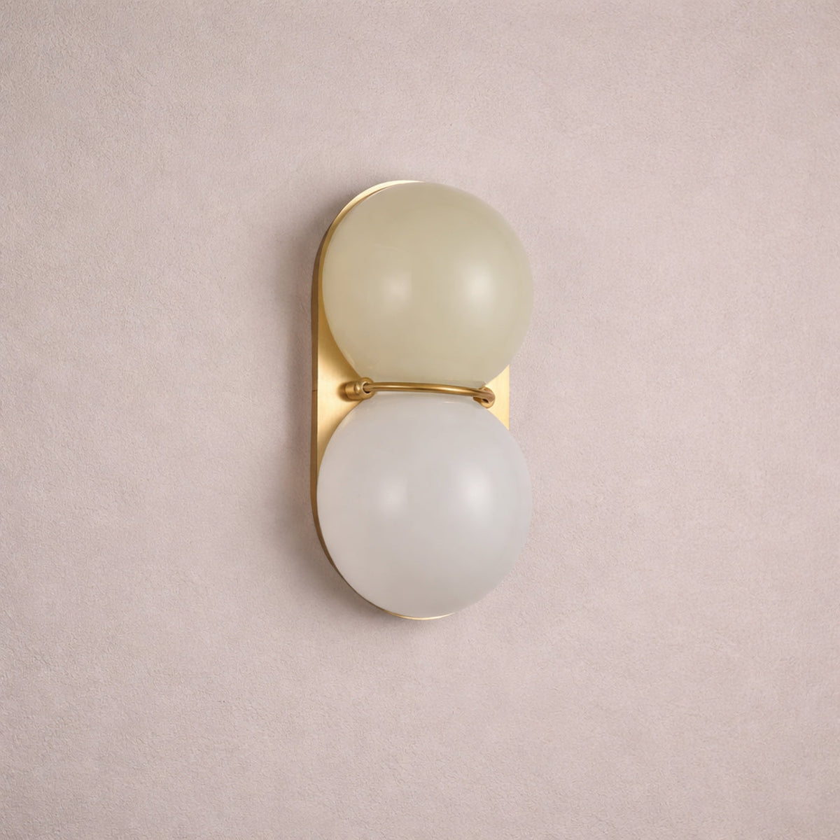 Capella Mid Century Modern Duo Sphere Wall Light Sconce