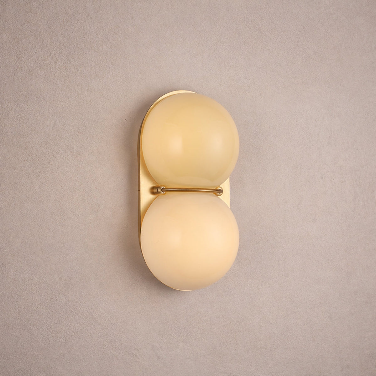 Capella Mid Century Modern Duo Sphere Wall Light Sconce