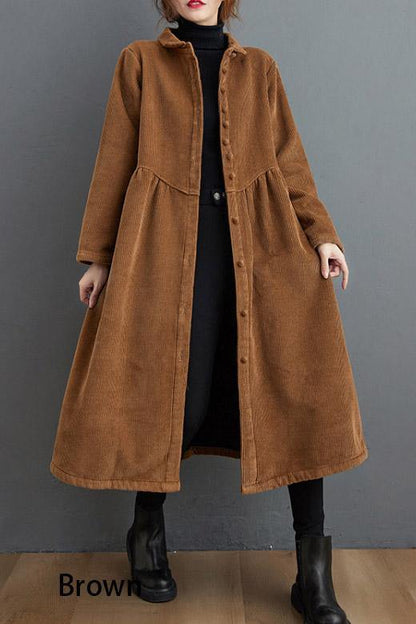 Women's Oversized Coat – Loose Fit Mid-Length Casual Coat, 10 Colours, S to 5XL