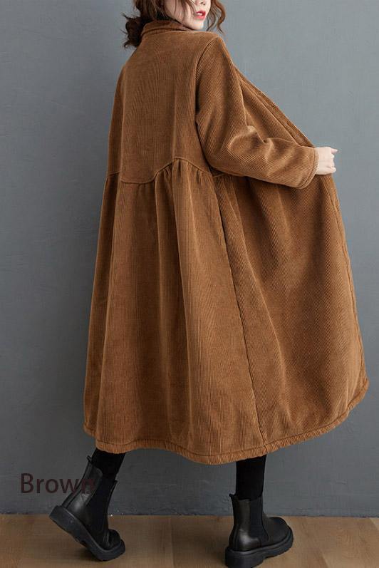 Women's Oversized Coat – Loose Fit Mid-Length Casual Coat, 10 Colours, S to 5XL