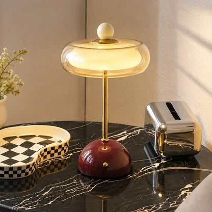 Calie Memphis Glass Bauble Touch Table Lamp