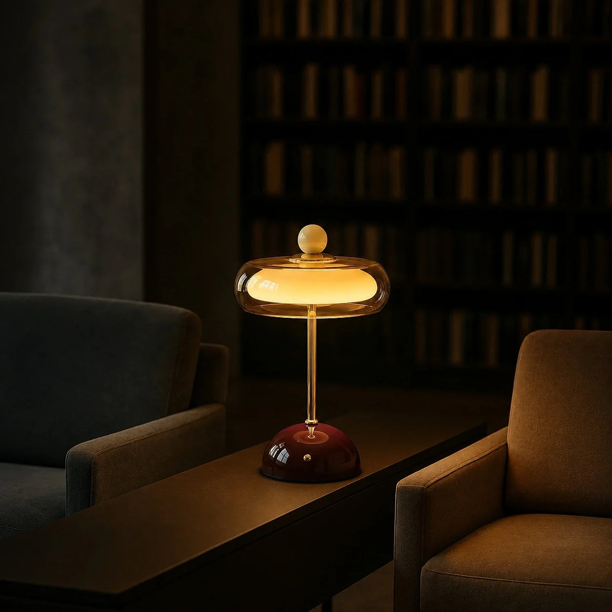 Calie Memphis Glass Bauble Touch Table Lamp