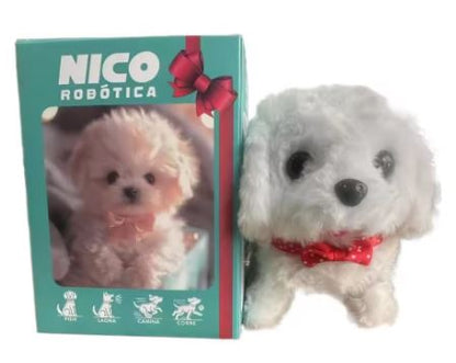 Robot Dog Toy – Interactive Lifelike Puppy, Responds to Touch & Sound, Brown or White