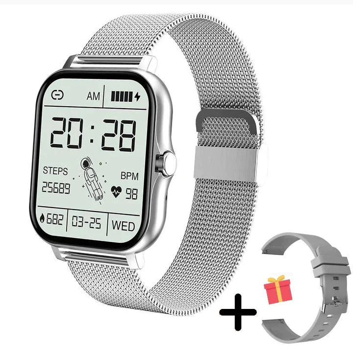 Women's Smart Watch – Elegant Fitness & Notification Watch, Gold, Silver, Black or Pink