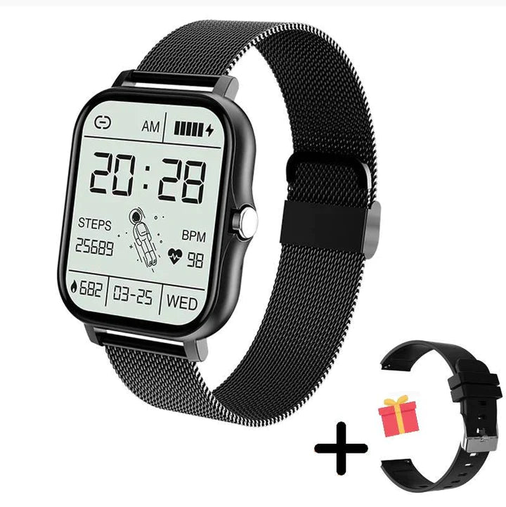 Women's Smart Watch – Elegant Fitness & Notification Watch, Gold, Silver, Black or Pink