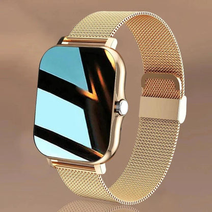 Women's Smart Watch – Elegant Fitness & Notification Watch, Gold, Silver, Black or Pink