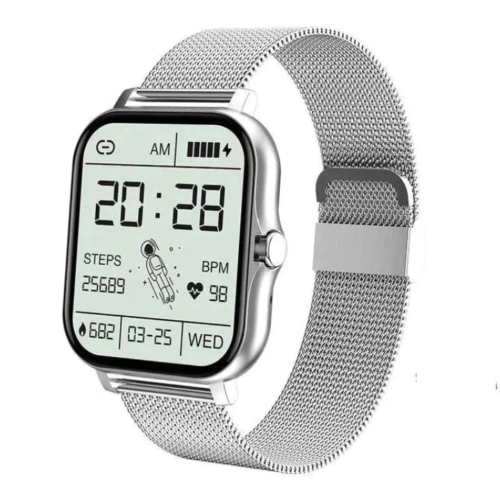 Women's Smart Watch – Elegant Fitness & Notification Watch, Gold, Silver, Black or Pink