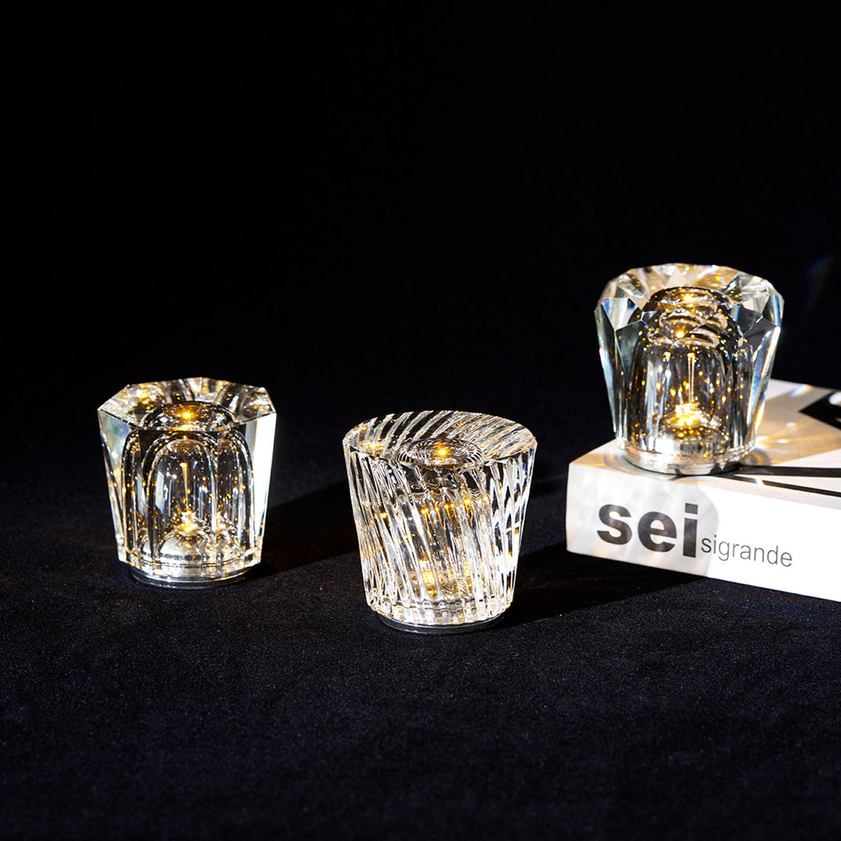 Crystal Diamond Table Lamp (built-in battery)