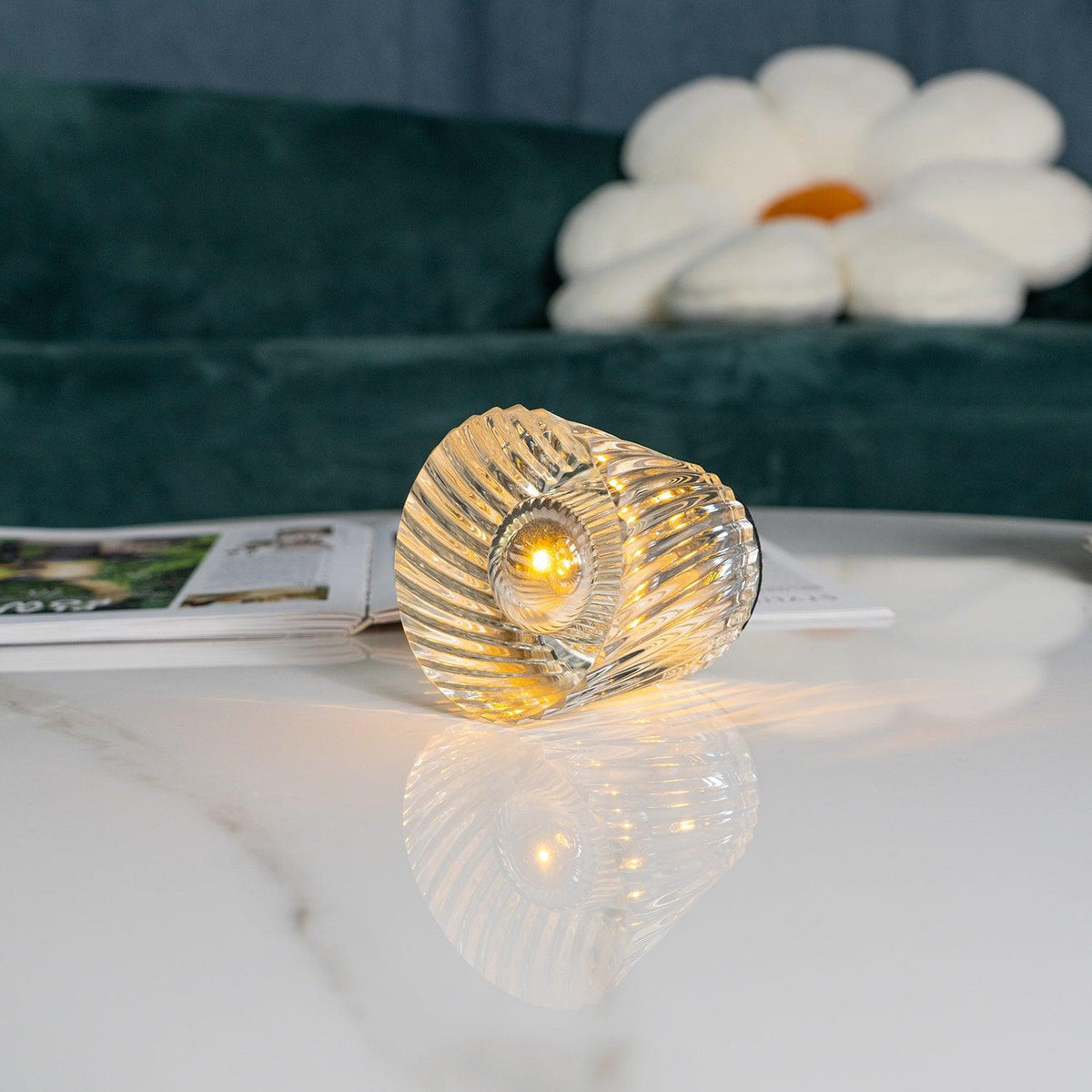 Crystal Diamond Table Lamp (built-in battery)