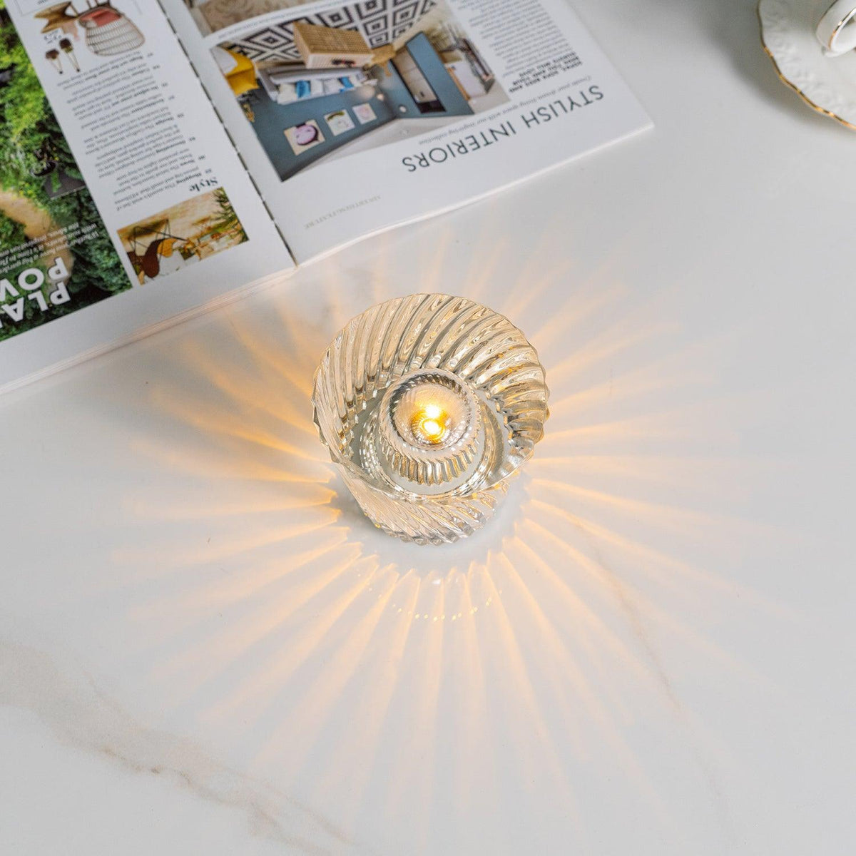 Crystal Diamond Table Lamp (built-in battery)