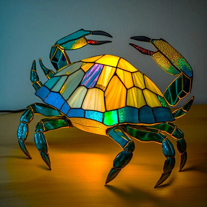 Animal Lamp – Stained Glass Look Night Light, 18 Animals incl. Owl, Fox, Elephant & Unicorn, Gift