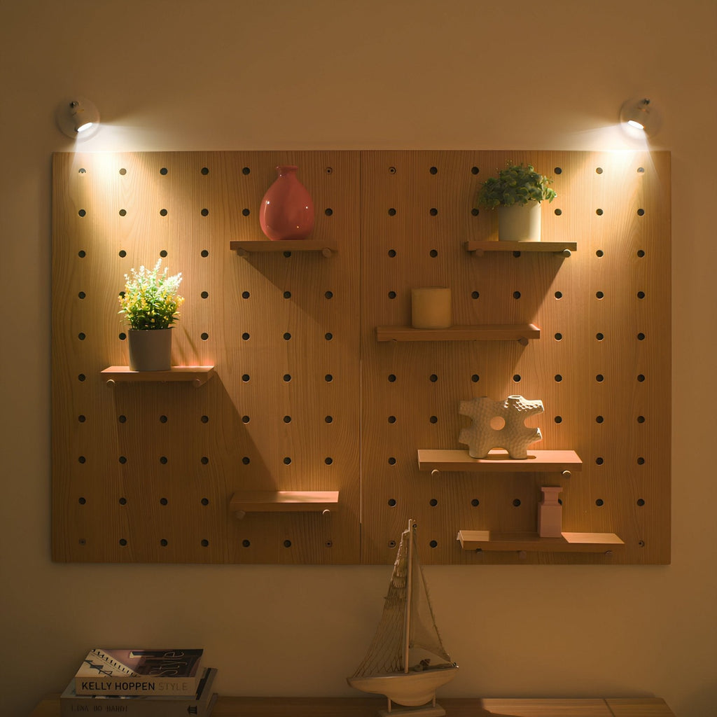 Versatile easy-to-install wall spotlight with remote control
