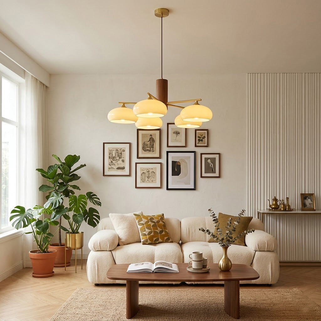 Nova Elliptical Persimmon Chandelier