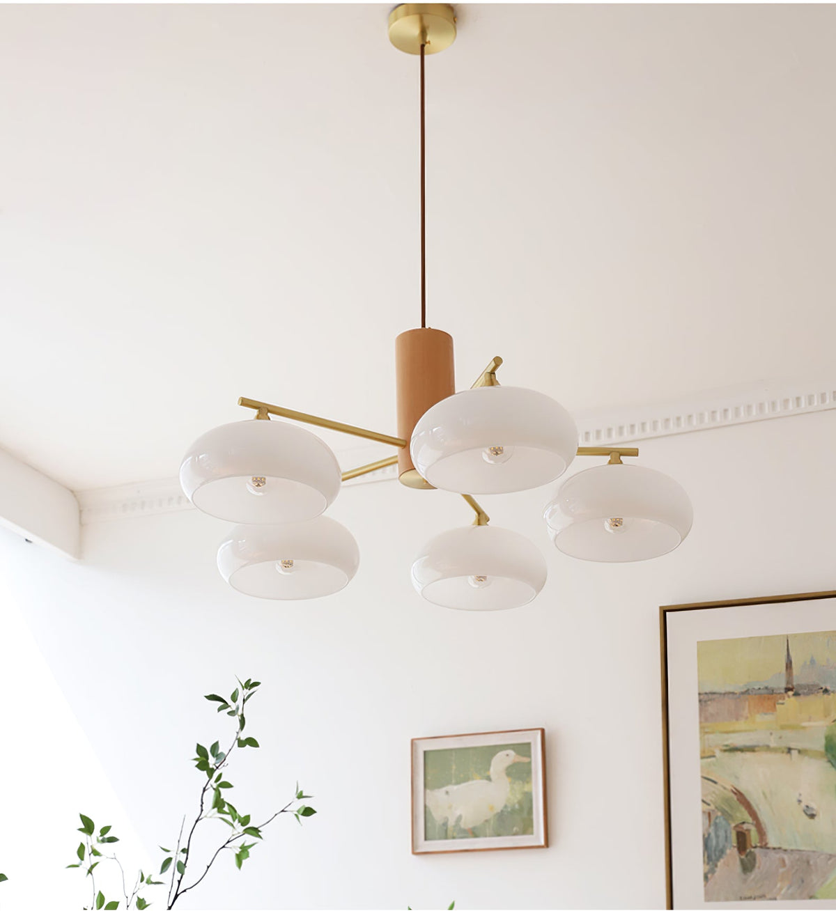 Nova Elliptical Persimmon Chandelier