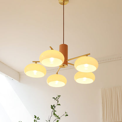 Nova Elliptical Persimmon Chandelier