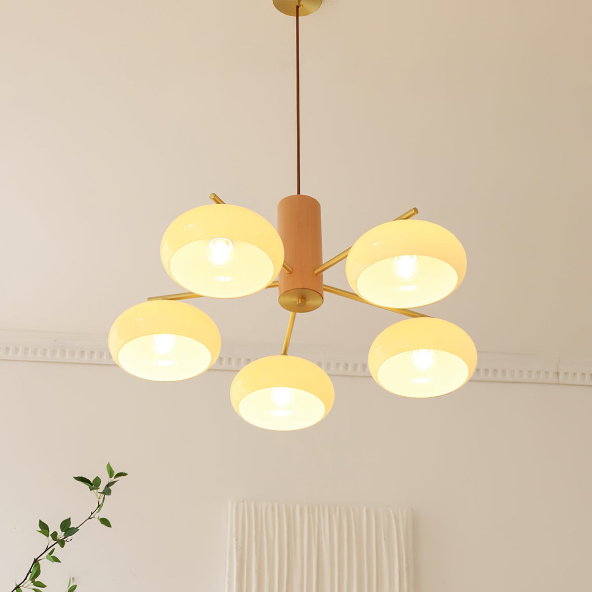 Nova Elliptical Persimmon Chandelier
