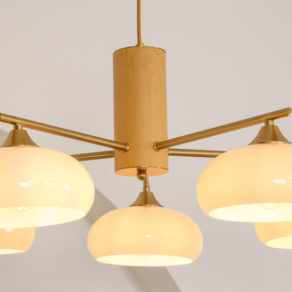 Nova Elliptical Persimmon Chandelier