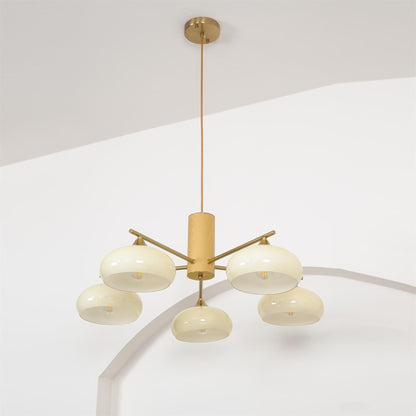 Nova Elliptical Persimmon Chandelier