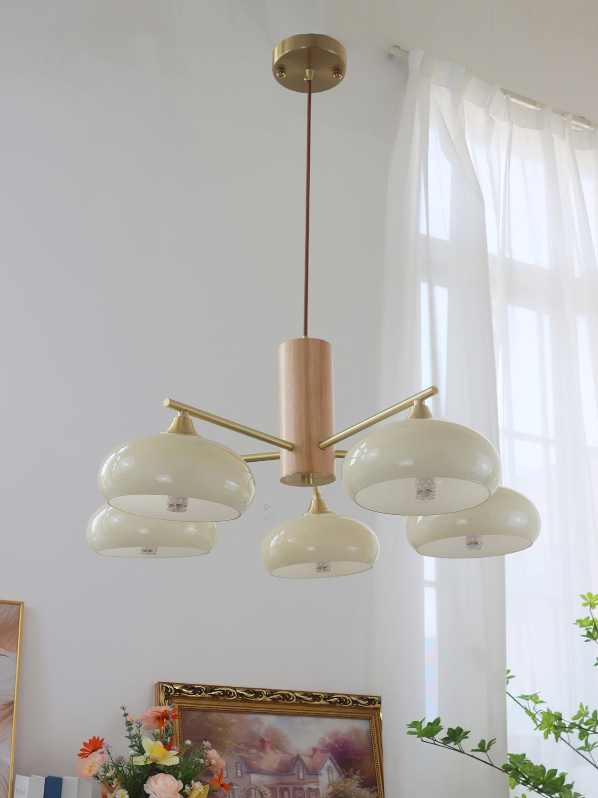 Nova Elliptical Persimmon Chandelier