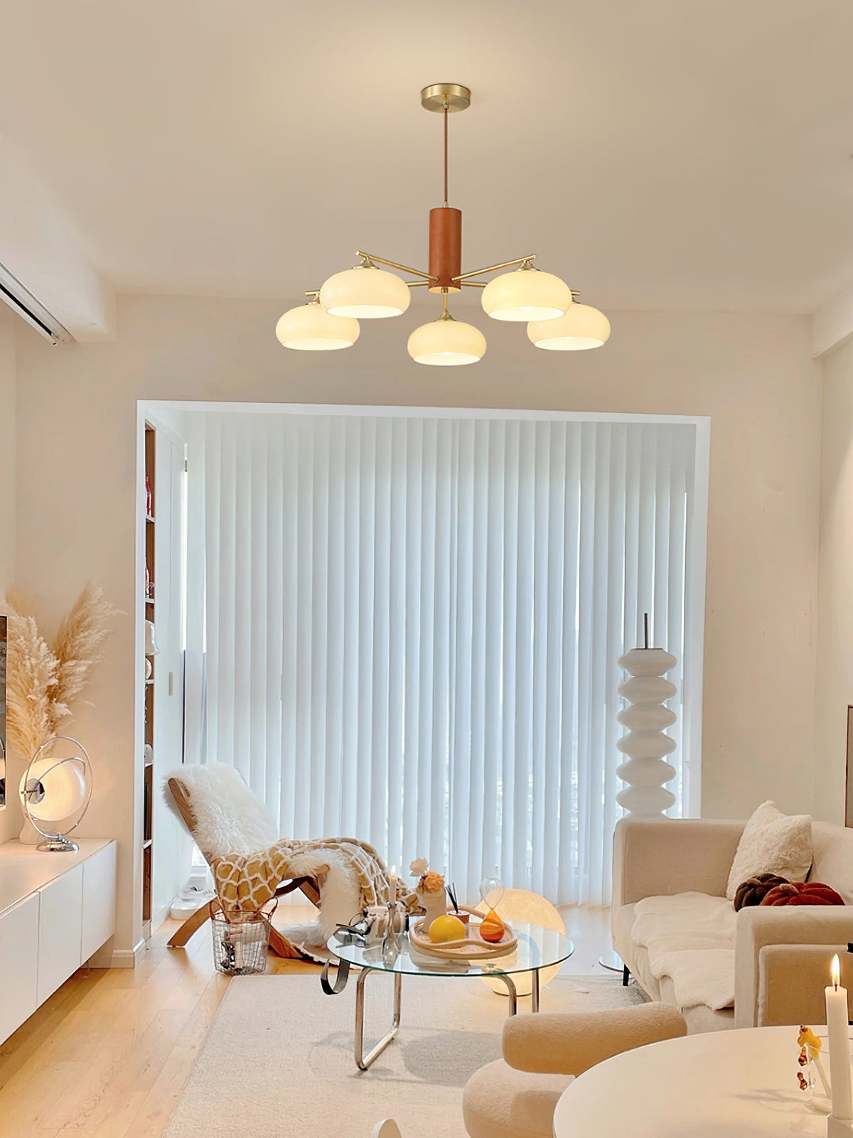 Nova Elliptical Persimmon Chandelier