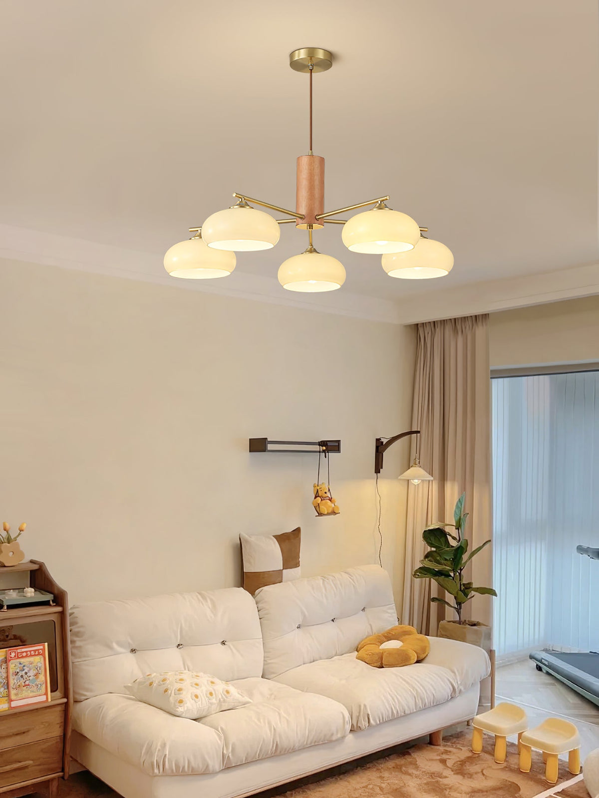 Nova Elliptical Persimmon Chandelier