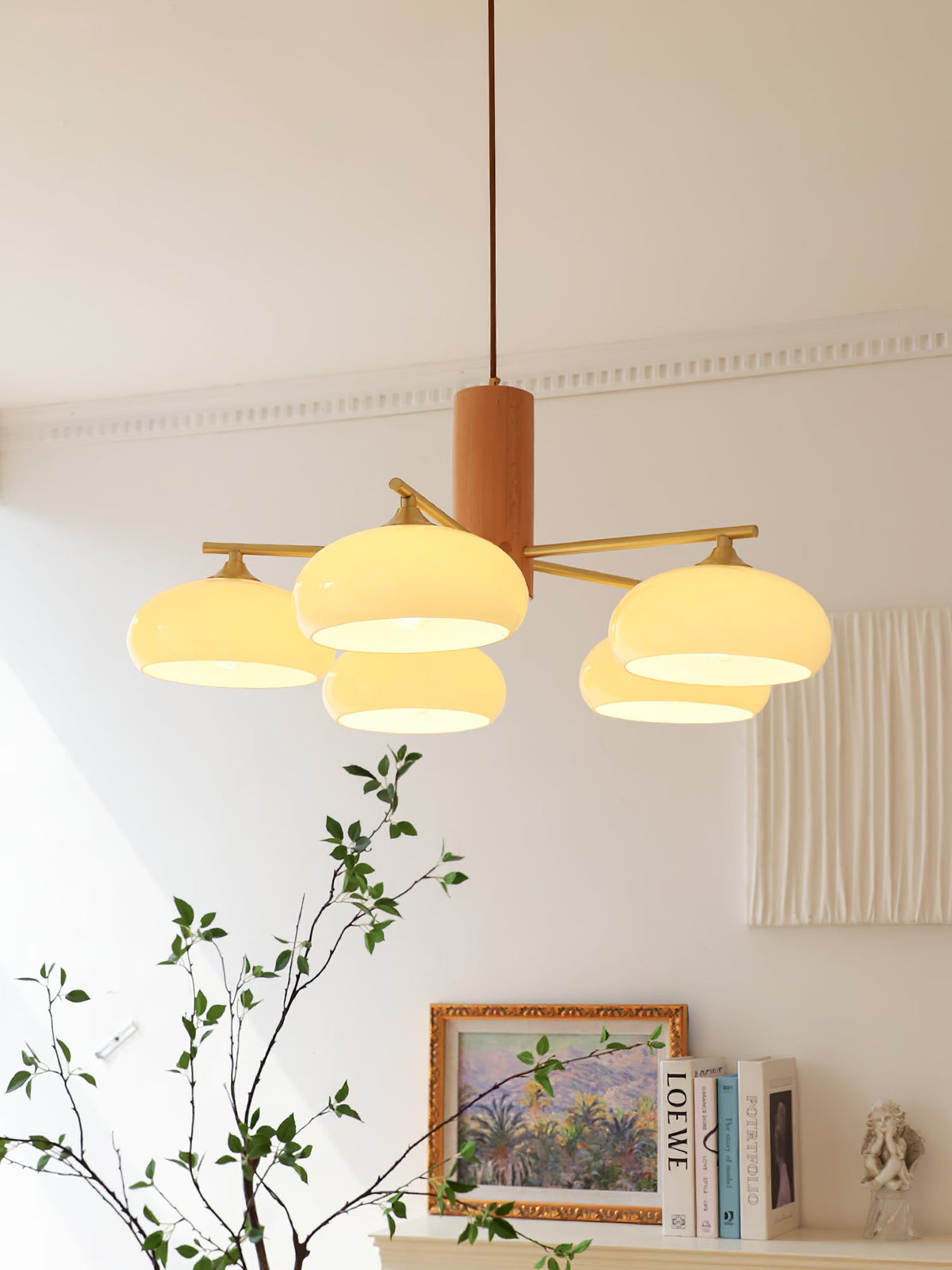 Nova Elliptical Persimmon Chandelier