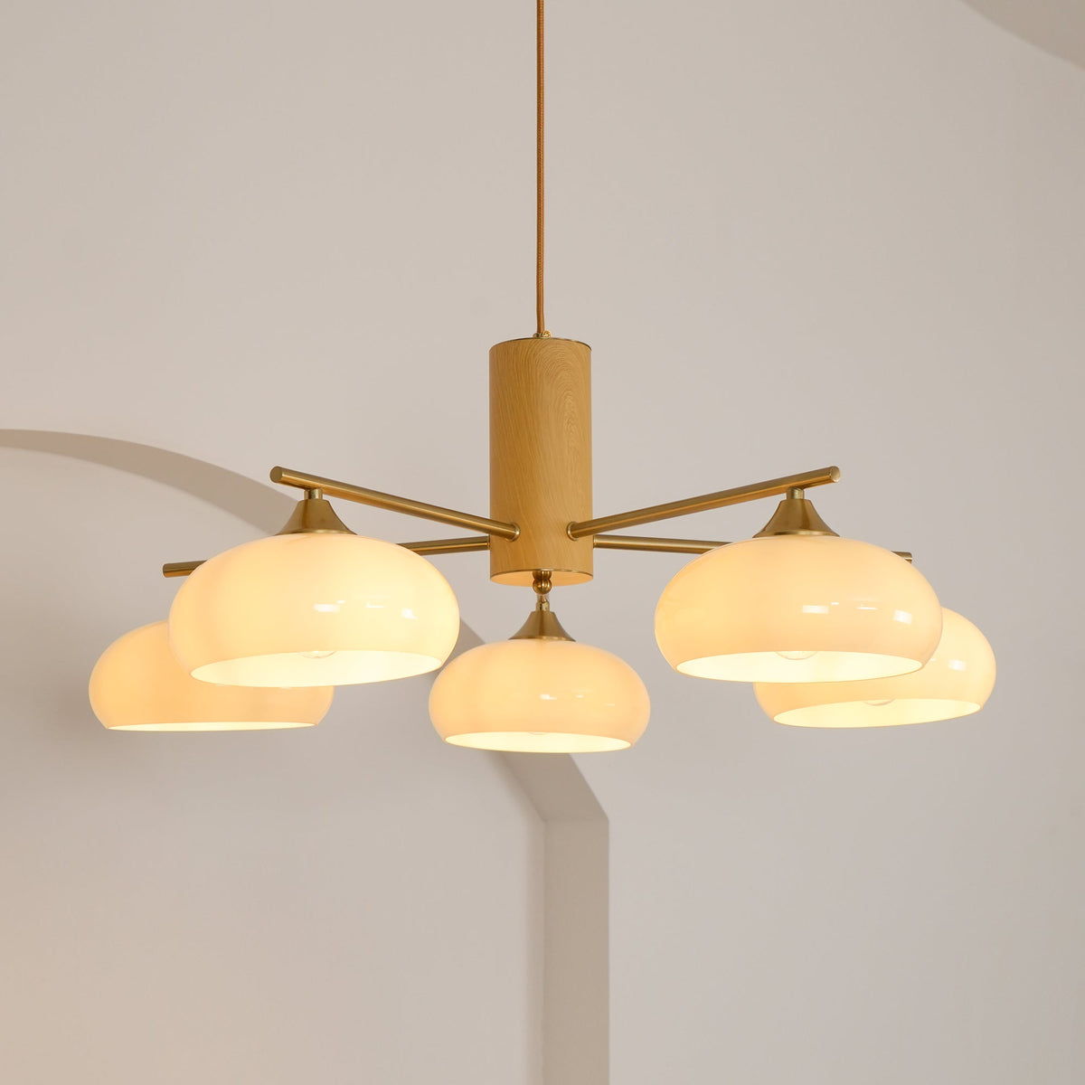 Nova Elliptical Persimmon Chandelier