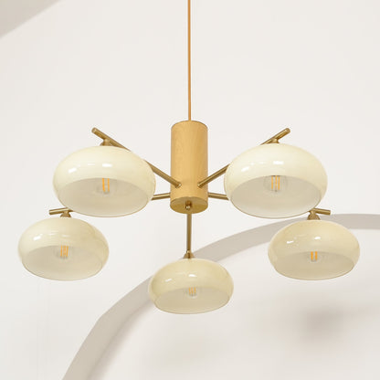 Nova Elliptical Persimmon Chandelier