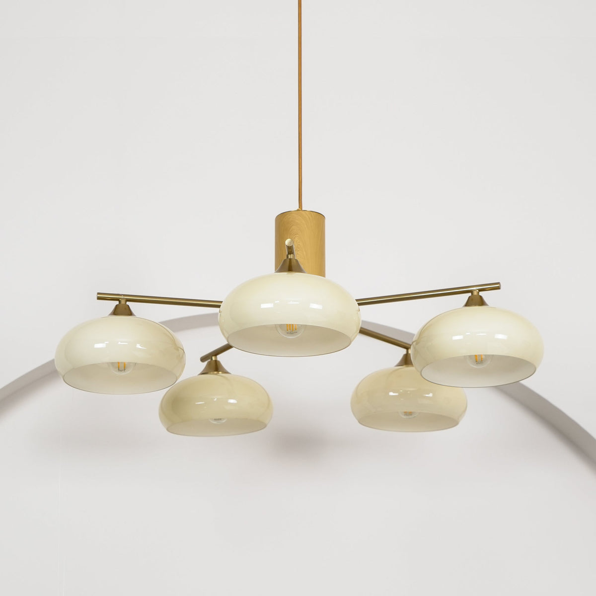 Nova Elliptical Persimmon Chandelier