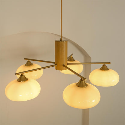 Nova Elliptical Persimmon Chandelier