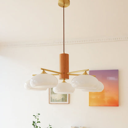 Nova Elliptical Persimmon Chandelier