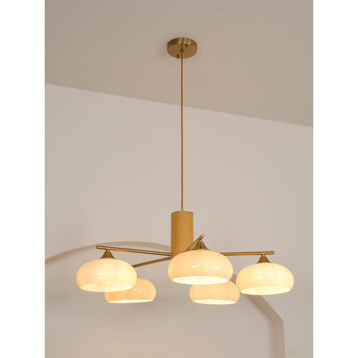 Nova Elliptical Persimmon Chandelier