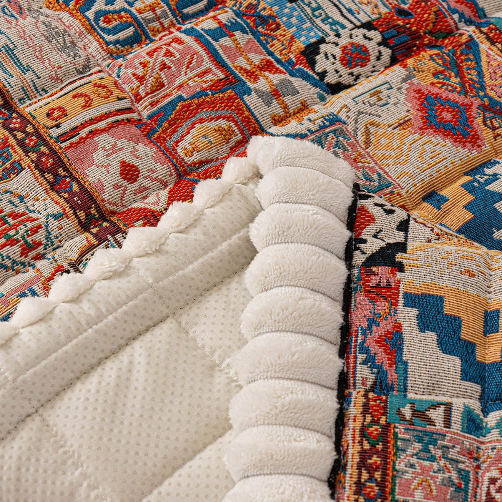 Embossed Boho Sofa Cover Decorative Non-Slip Protection