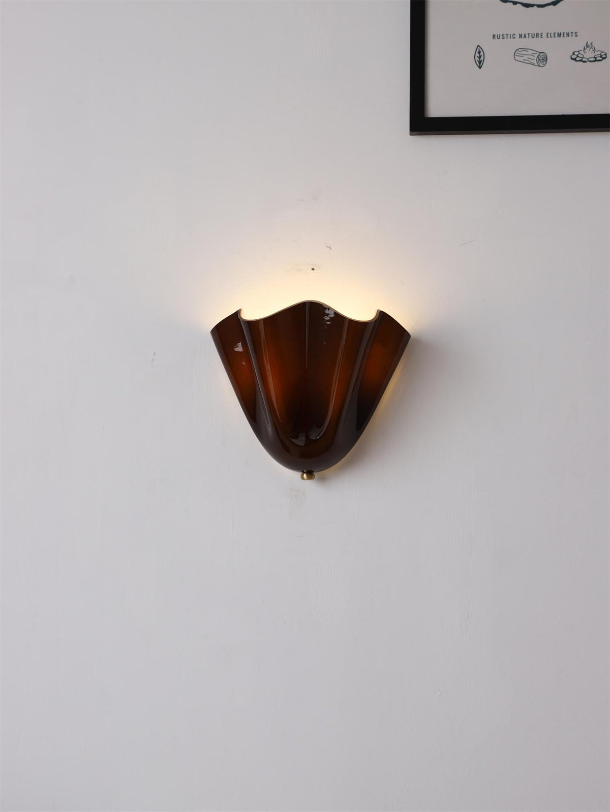 Flower Glass Wall Lamp