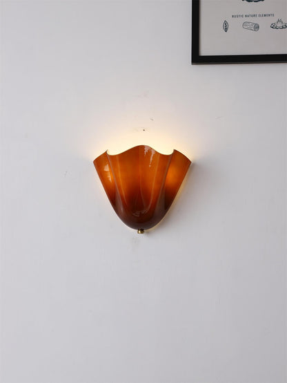 Flower Glass Wall Lamp