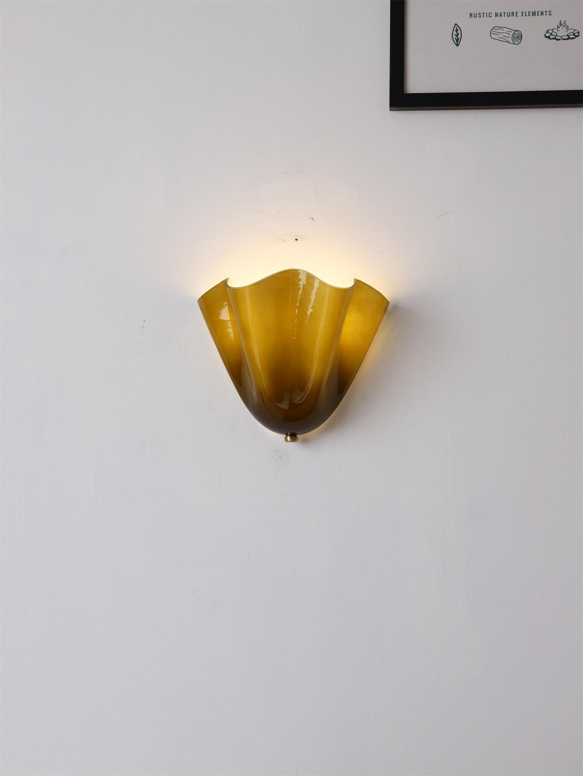 Flower Glass Wall Lamp