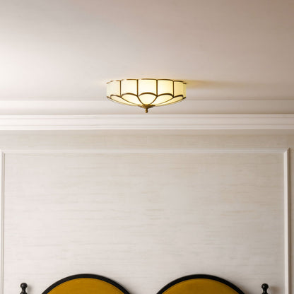Flower Shape Glass Ceiling Lamp