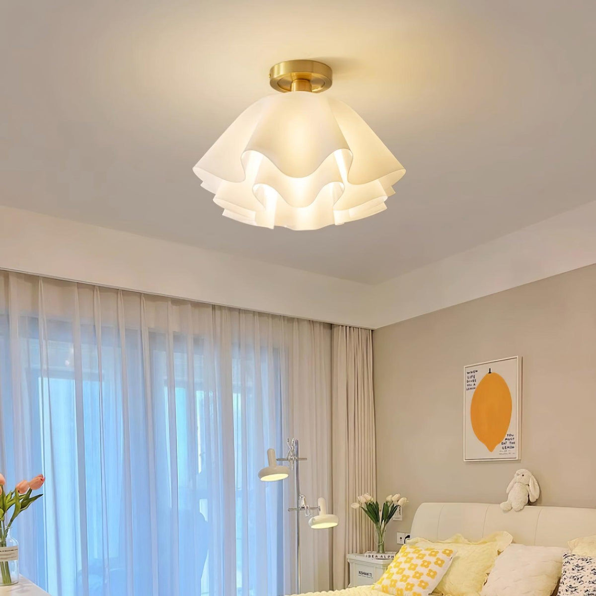 Brass Ceiling Light - Minimalist Kitchen Ceiling Lamp