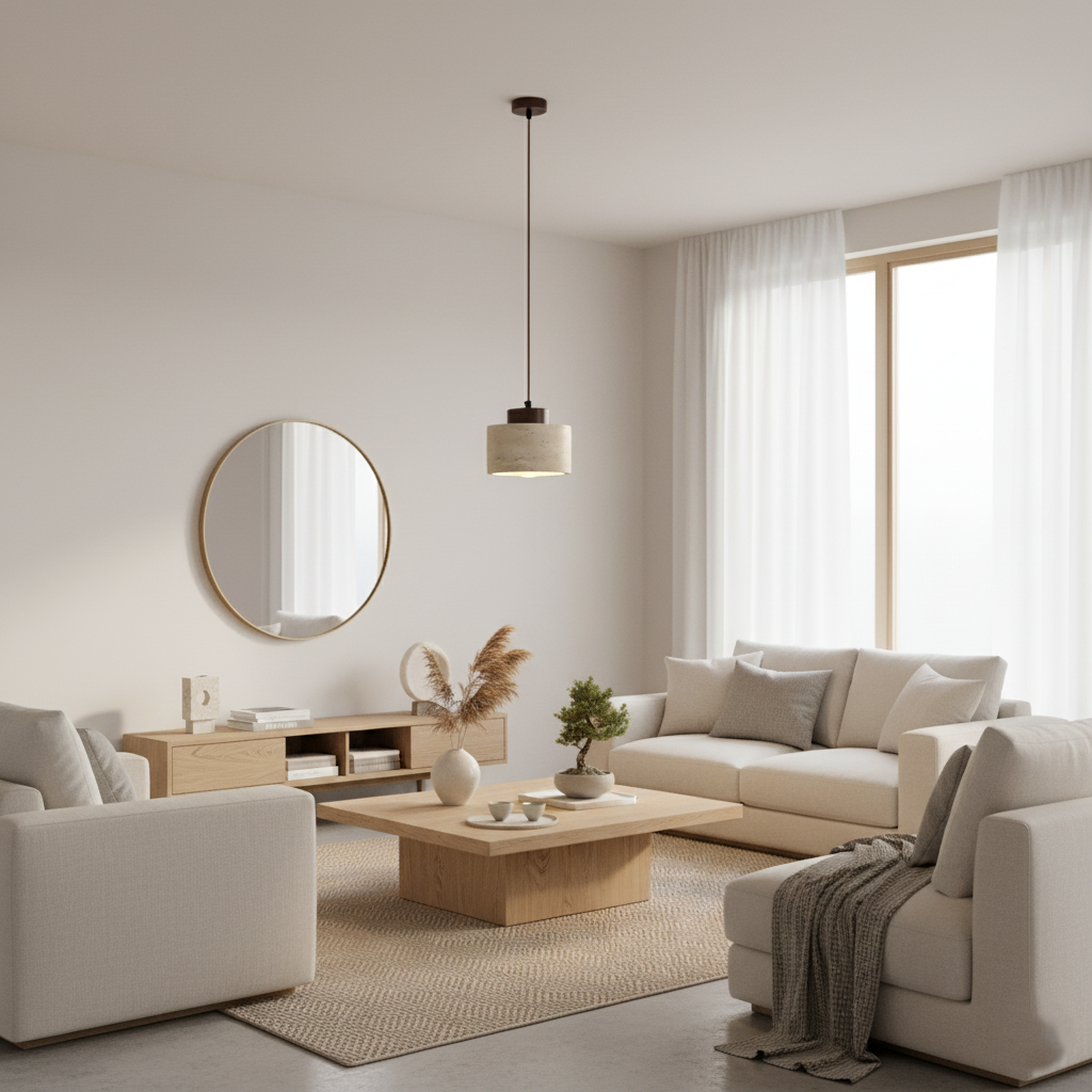 Modern Nordic geometric hanging ceiling lamp