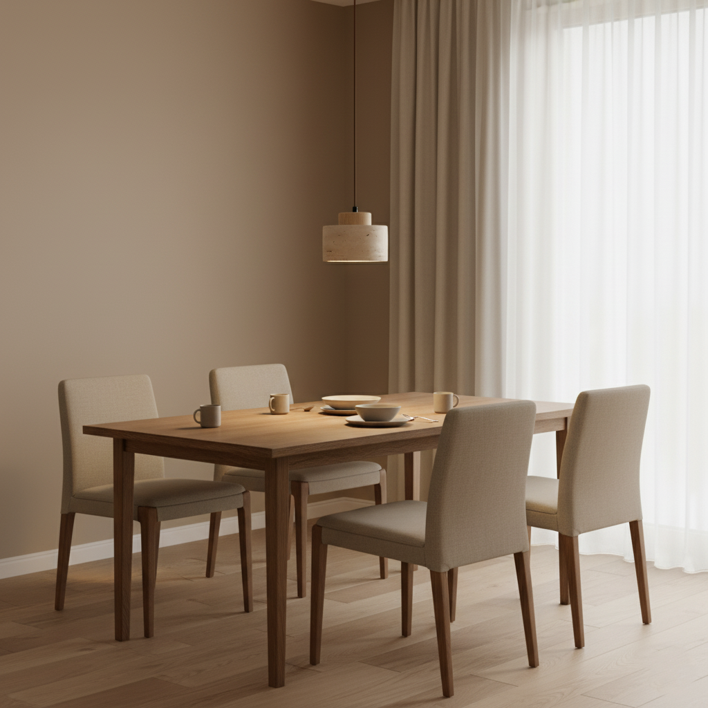 Geometric Wood Pendant Light – Nordic Faceted Shade, Oak or Walnut, 10 or 16.5cm High