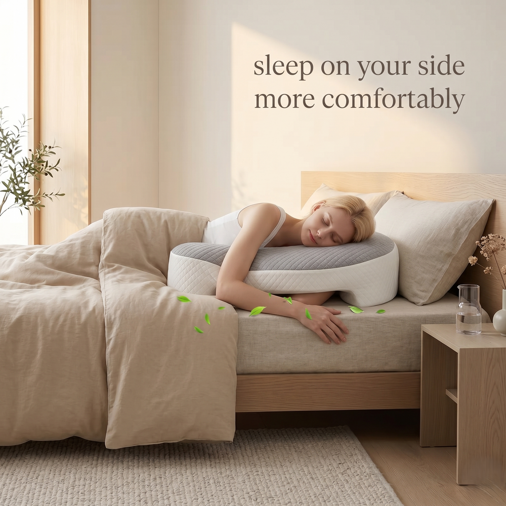 Side Sleeper Pillow with Shoulder Cutout Support