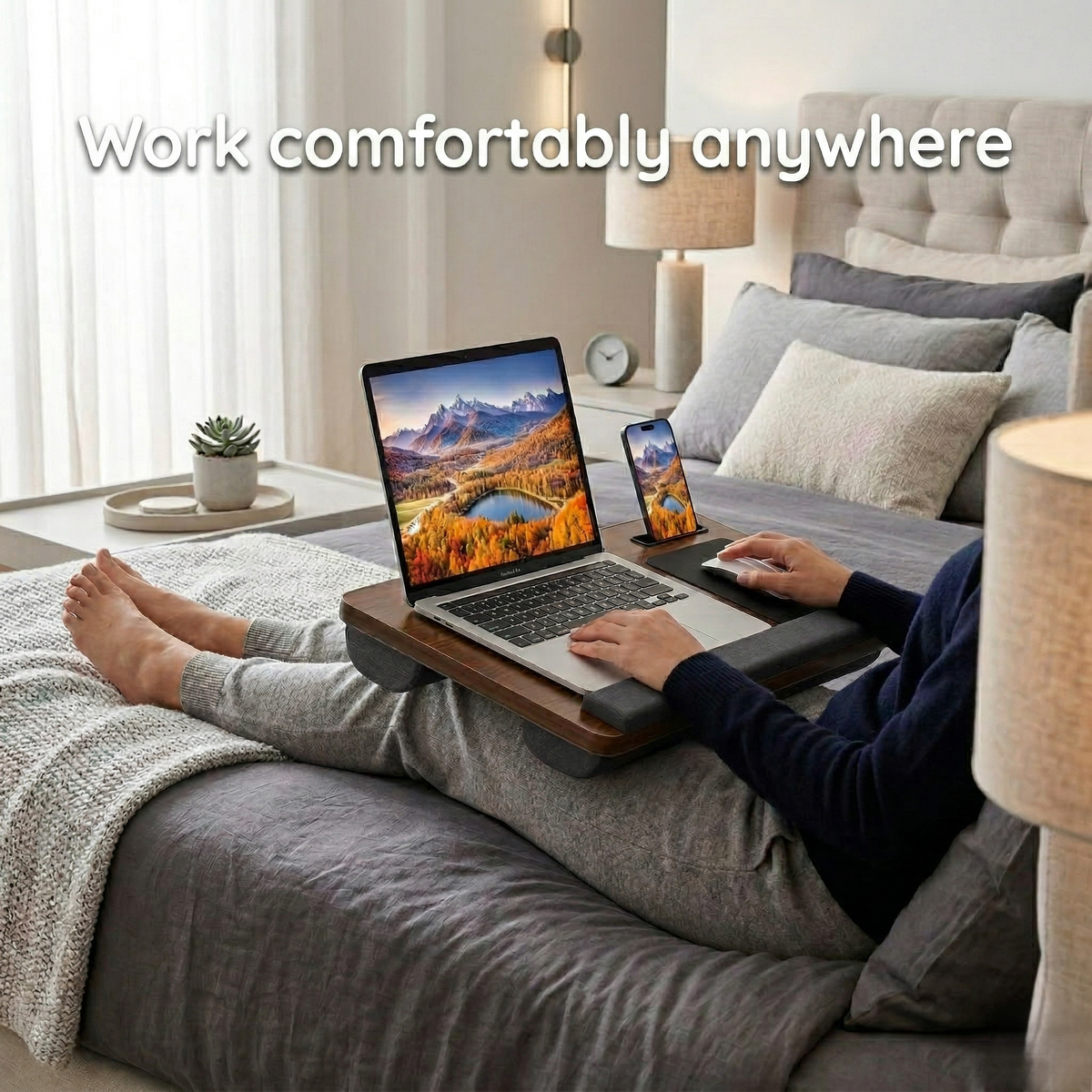 Adjustable Bed & Couch Laptop Desk